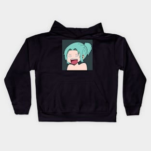 Anime Girl Shocked Kids Hoodie